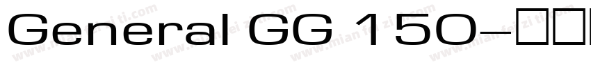General GG 150字体转换